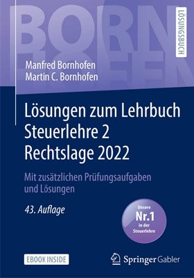 Bornhofen Steuerlehre 2 Rechtslage 2018 - 